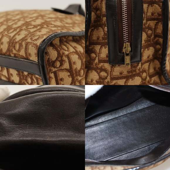 DIOR Trotter Canvas Hand Bag Brown - Picture 11 of 12